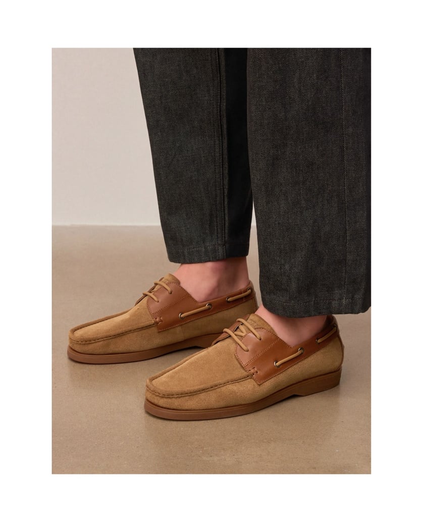 Kazar-Slip-on-shoes-in-suede-and-leather-velbloudí