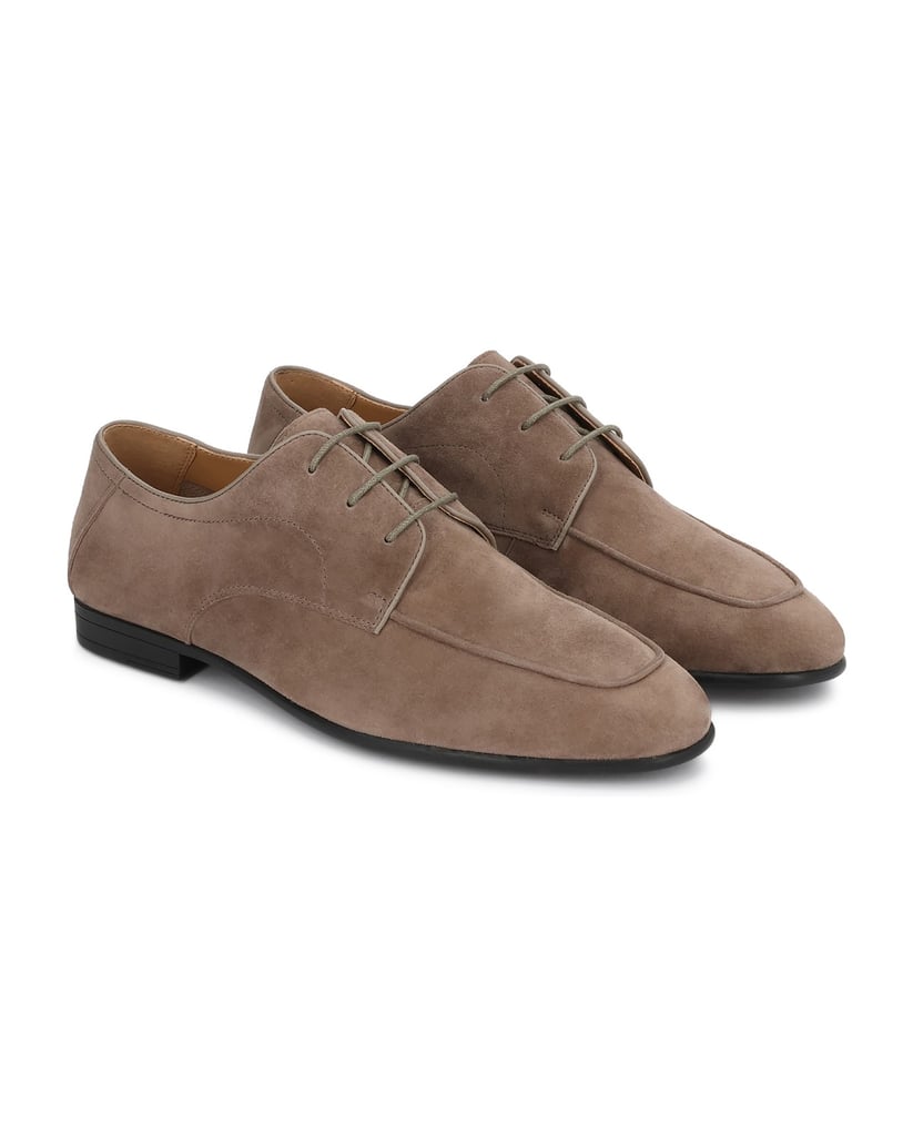 Kazar-Casual-taupe-suede-derby-tmavošedá