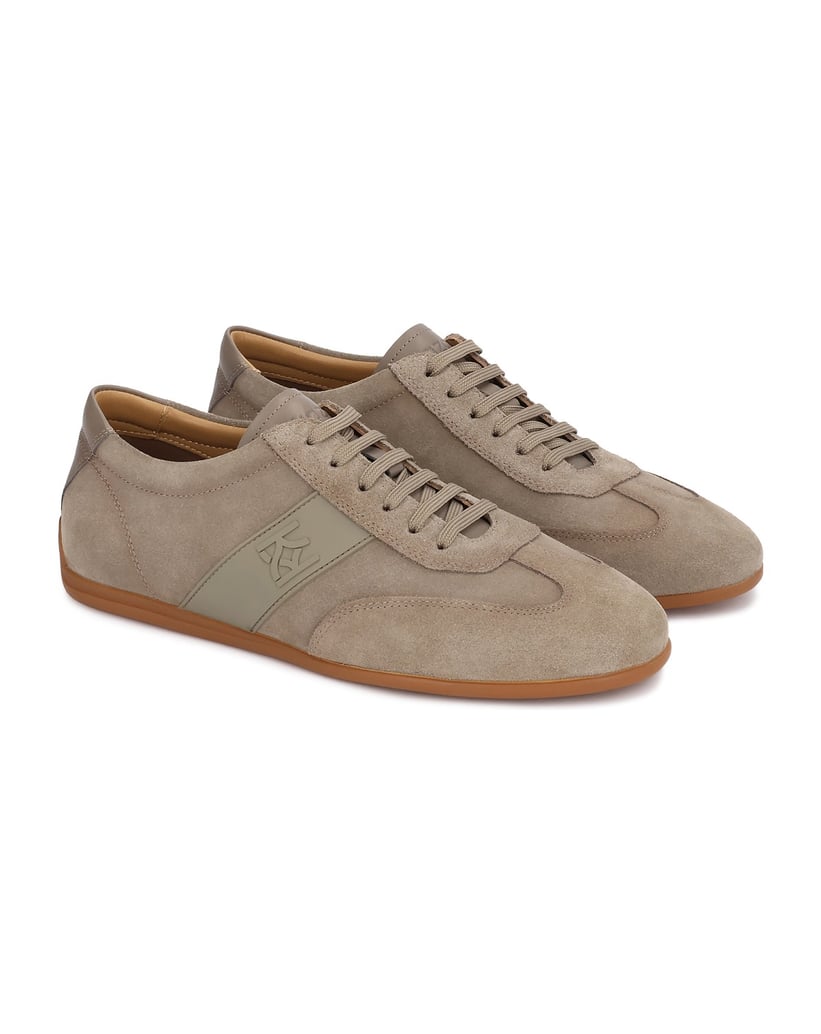 Kazar-Men's-taupe-suede-casual-shoes-with-leather-insert-on-the-heel-tmavošedá