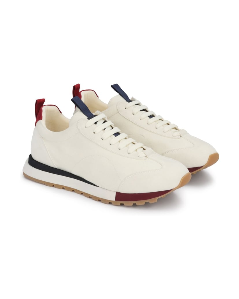 Kazar-White-and-maroon-men's-sneakers-bílá