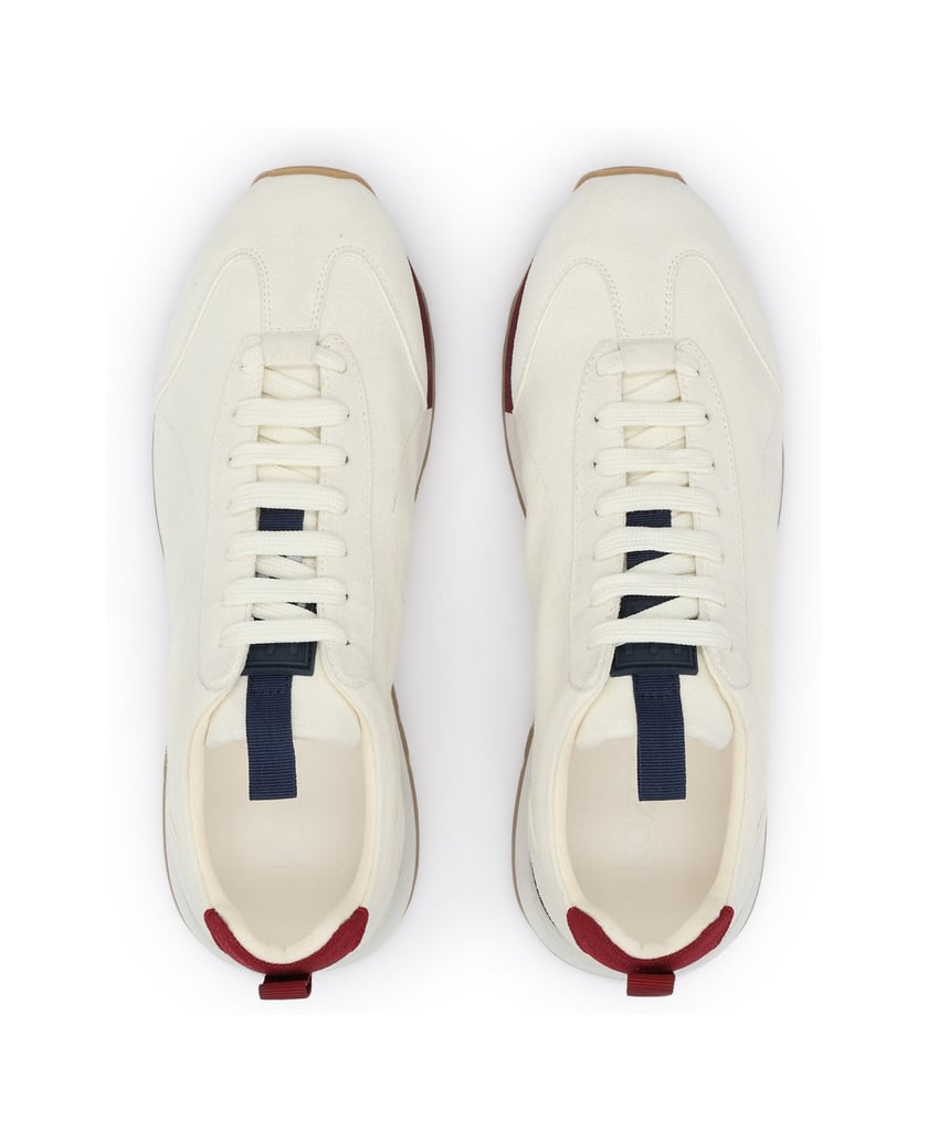 Kazar-White-and-maroon-men's-sneakers-bílá