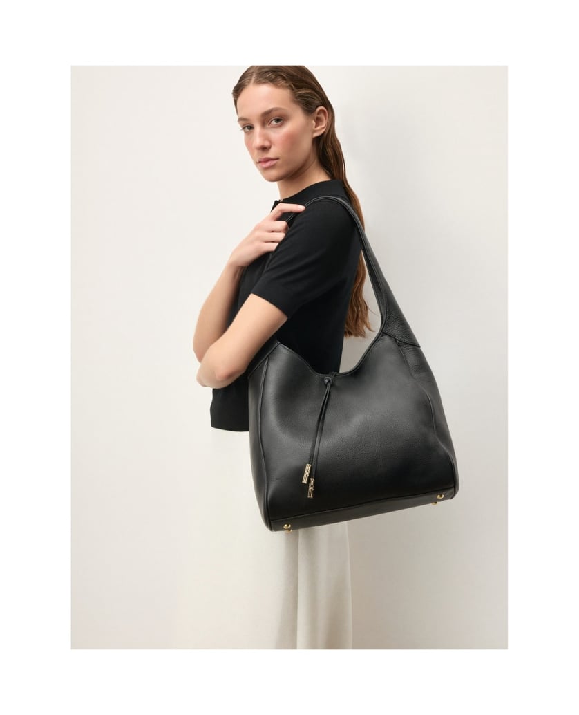 Kazar-Black-bag-with-decorative-straps-čierna