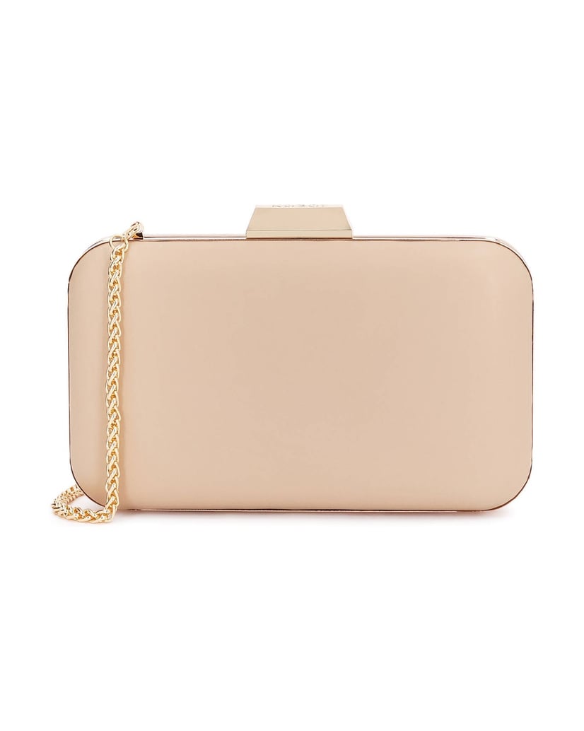 Kazar-Evening-stiff-chain-handbag-béžová