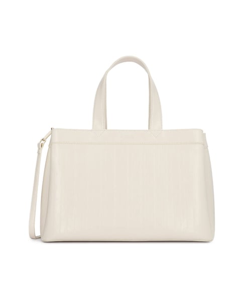 Elegant bags in off-white color