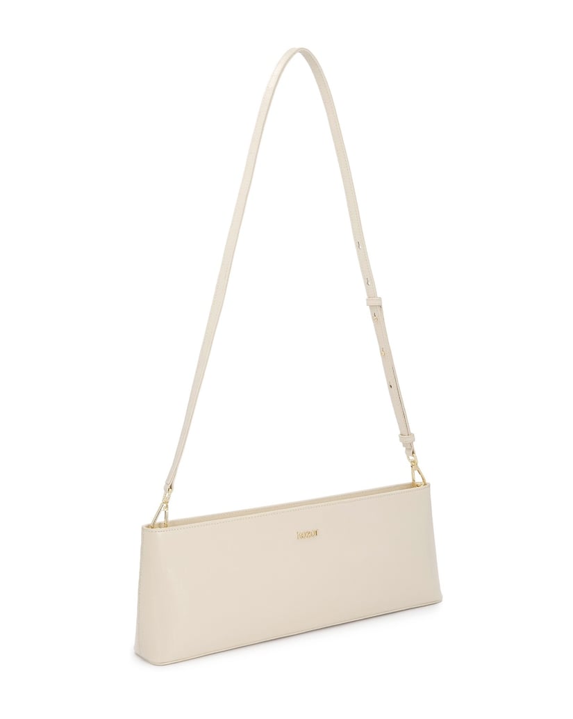 Kazar-Oblong-baguette-bag-in-embossed-leather-biela