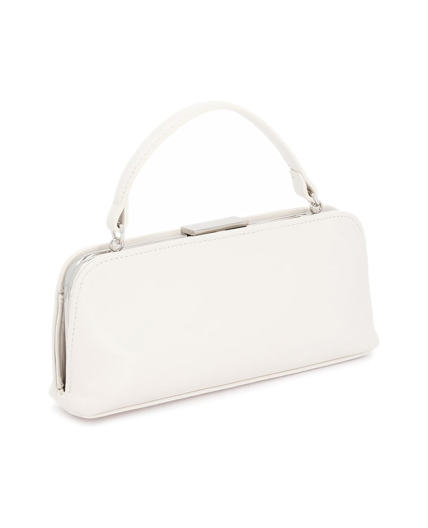 Kazar-White-wedding-bag-with-silver-chain-biela