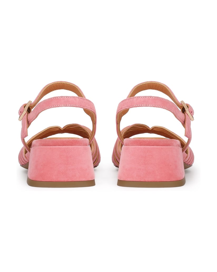 Kazar-Pink-low-heeled-sandals-růžová