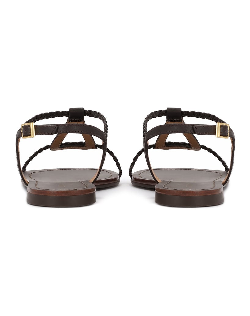 Kazar-Brown-flat-sandals-with-braided-straps-tmavě-hnědá