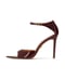 Kazar&nbsp;Elegant burgundy patent leather sandals on a slender stiletto heel&nbsp;červená