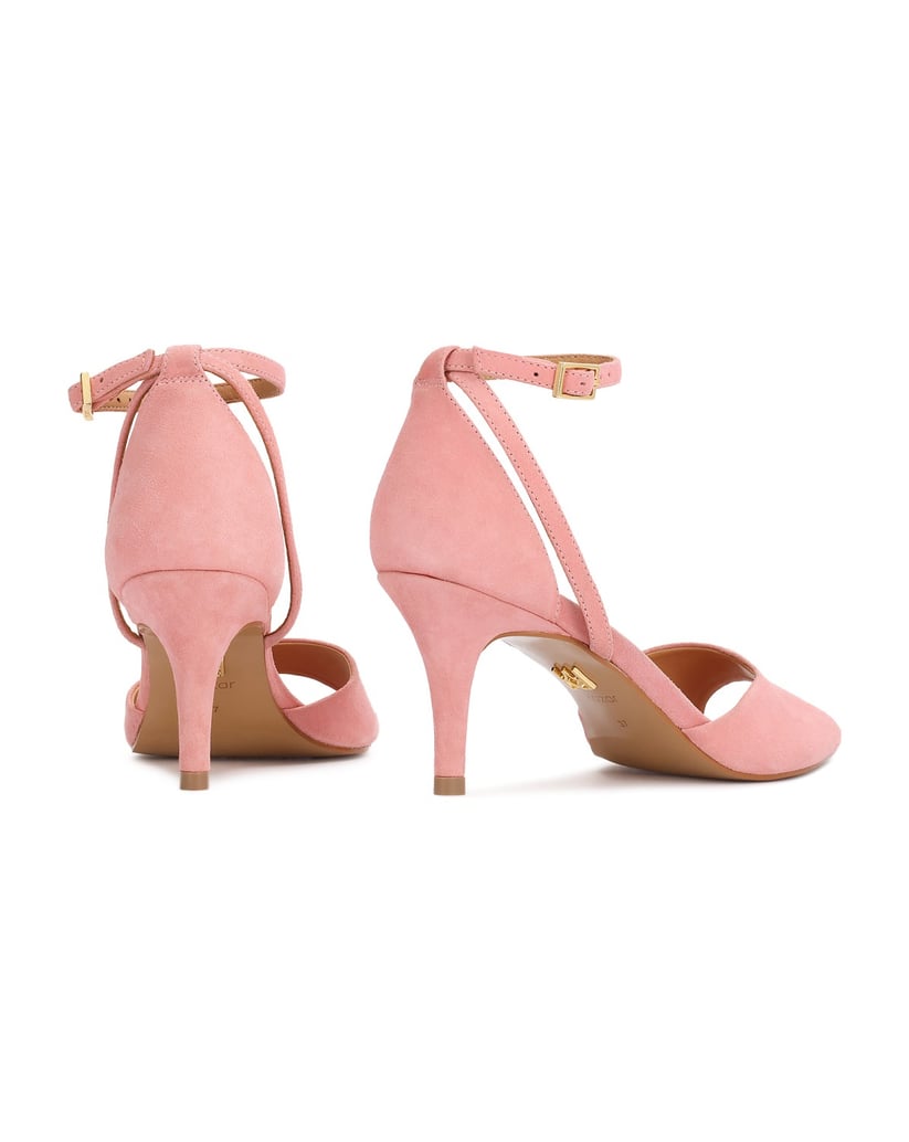 Kazar-Pink-suede-sandals-with-pointed-nose-ružová