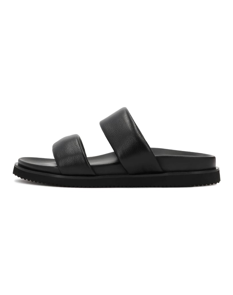 Kazar-Men's-leather-slides-with-double-straps-čierna