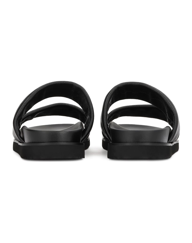 Kazar-Men's-leather-slides-with-double-straps-čierna