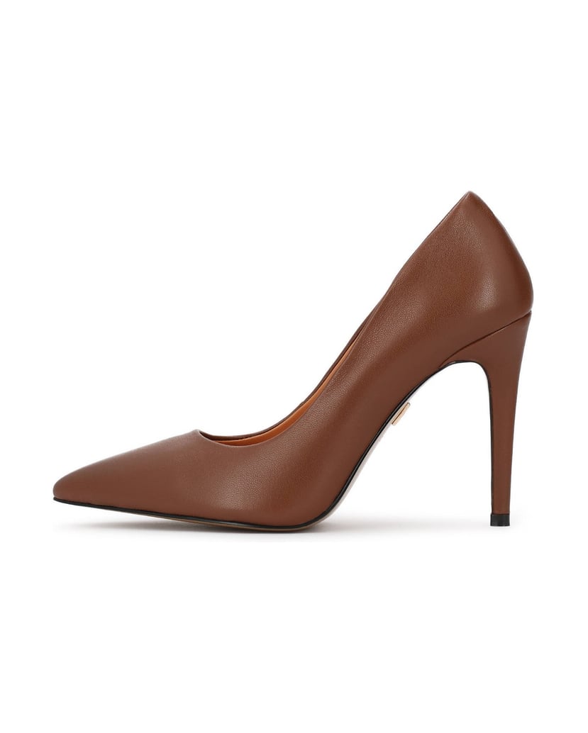 Kazar-Brown-leather-pumps-on-a-high-stiletto-heel-with-a-pointed-nose-hnědá