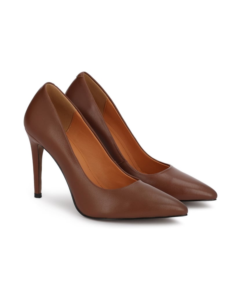 Kazar-Brown-leather-pumps-on-a-high-stiletto-heel-with-a-pointed-nose-hnědá