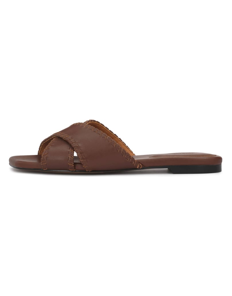 Kazar-Brown-slides-with-decorated-straps-hnědá