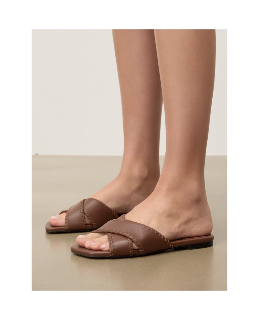 Kazar-Brown-slides-with-decorated-straps-hnědá