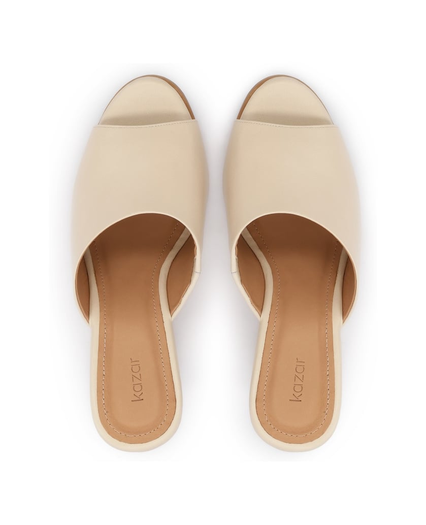 Kazar-Wedges-and-platform-leather-mules-béžová