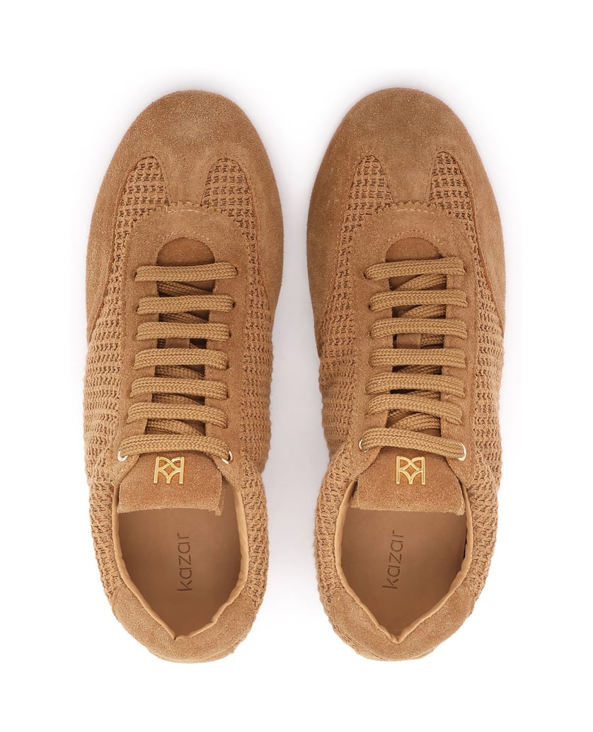 Kazar-Lightweight-suede-and-textile-sneakers-velbloudí