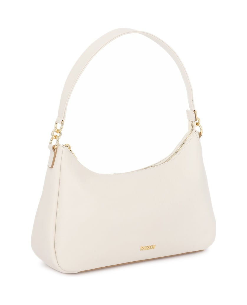 Kazar-Minimalist-shoulder-bags-in-soft-leather-bílá
