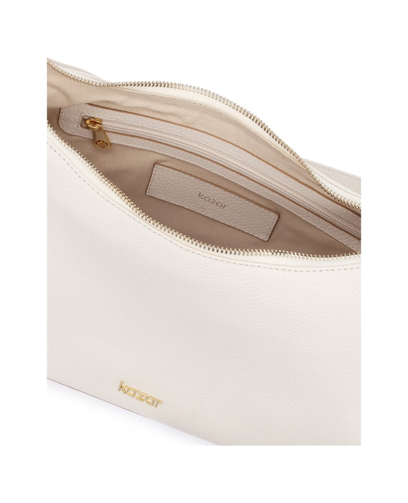 Kazar-Minimalist-shoulder-bags-in-soft-leather-bílá