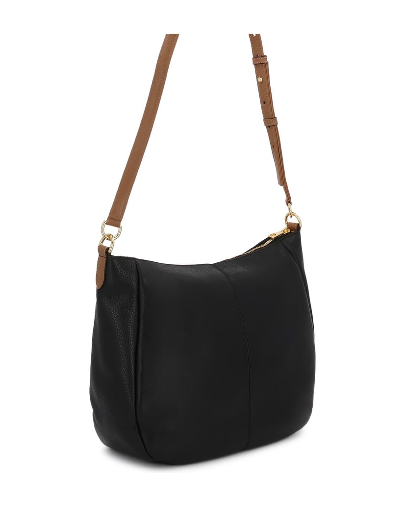 Kazar-Leather-bag-with-two-straps-černá