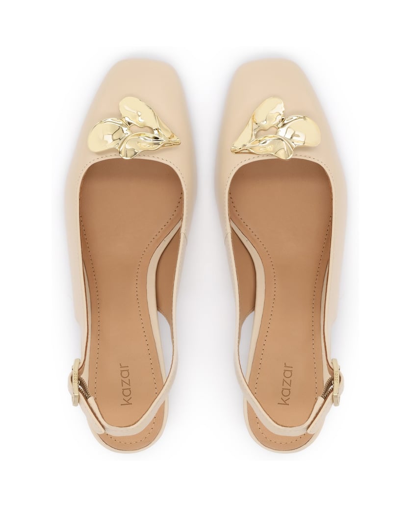 Kazar-Beige-genuine-leather-slingback-pumps-with-jewelry-embellishment-béžová
