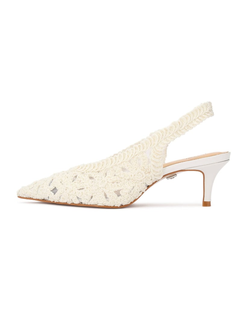 Kazar-Wedding-slingback-pumps-in-broken-white-fabric-biela