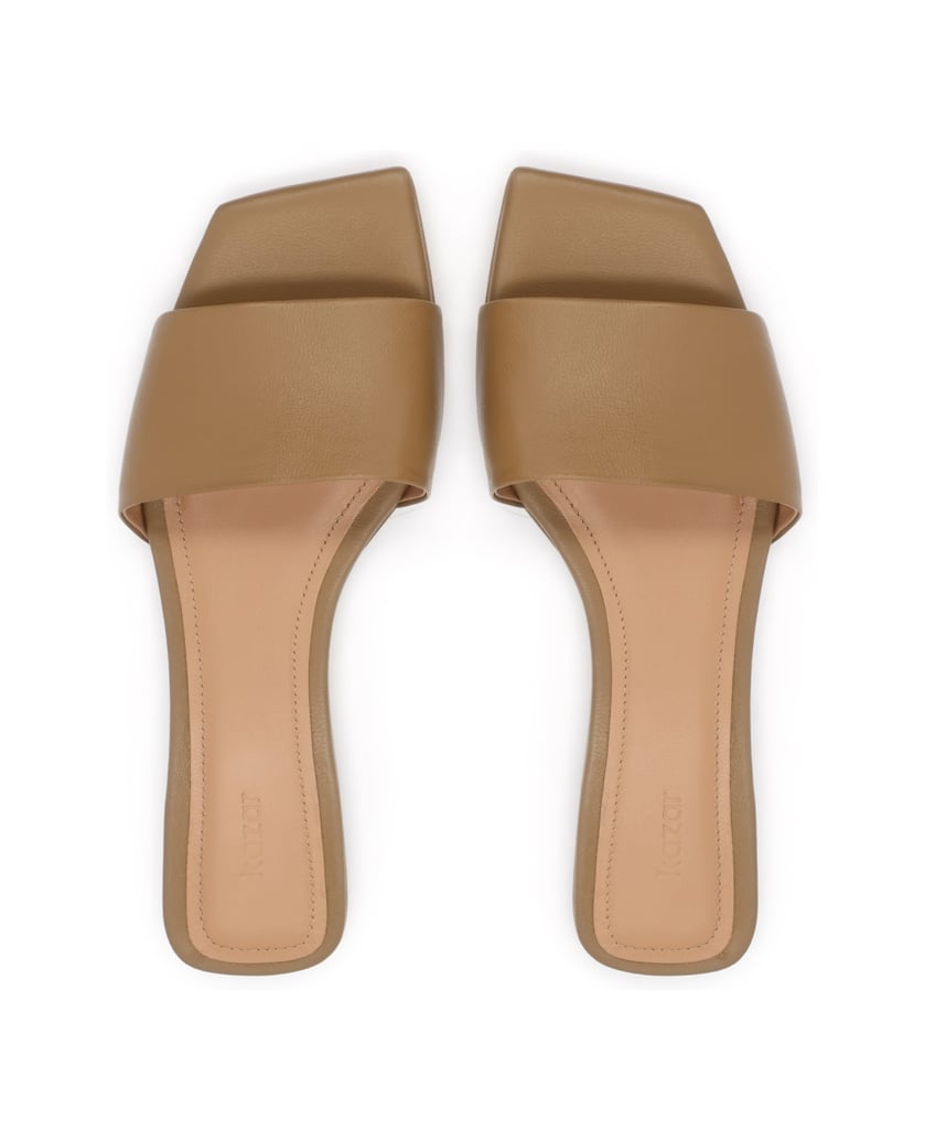 Kazar-Minimalist-flat-mules-in-genuine-leather-béžová