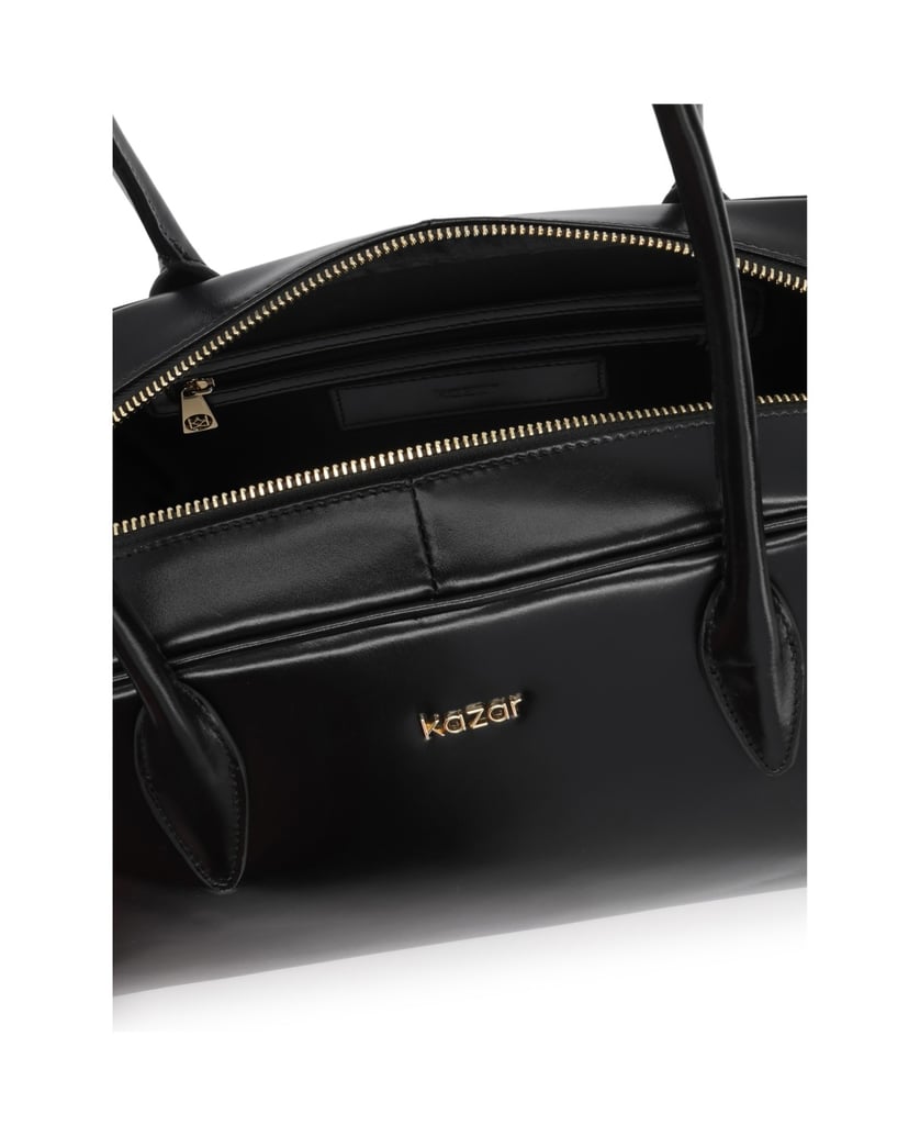 Kazar-Minimalist-leather-bags-in-black-čierna