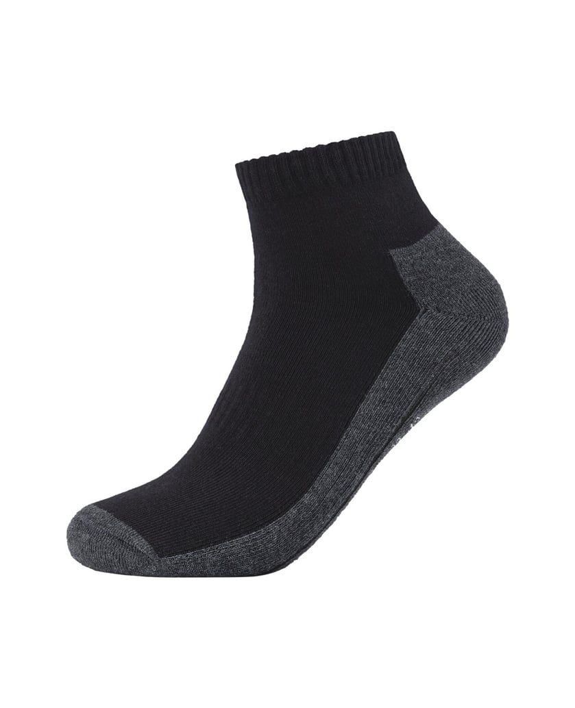 Camano-Sportsocken-kurz-Atmungsaktiv-Bequem-Perfekte-Passform-Tennissocken-Verstärkt-Herren-und-Damen-pro-tex-schwarz