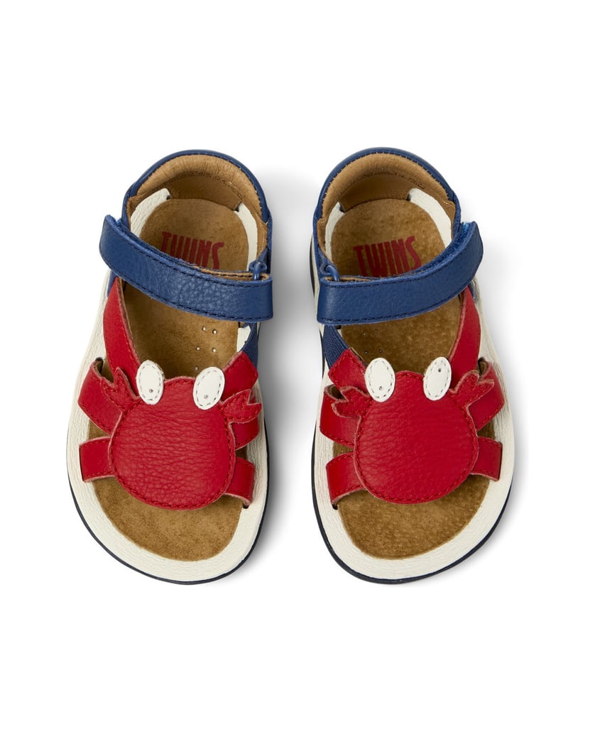 Camper-Sandalen-Bicho-Twins-rot-kombiniert