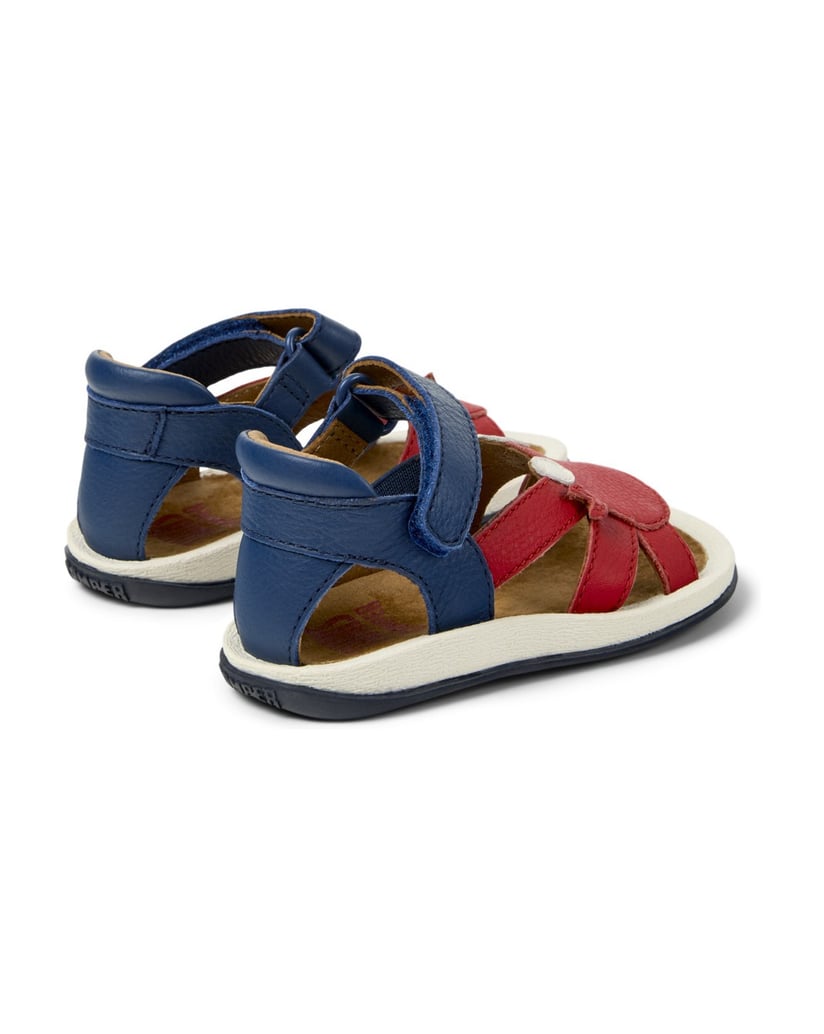 Camper-Sandalen-Bicho-Twins-rot-kombiniert