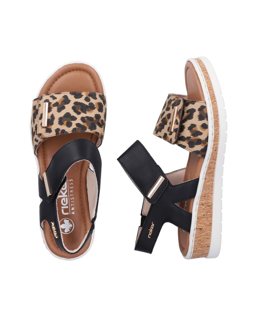 Rieker-Riemchensandalen-V4181-Animalprint