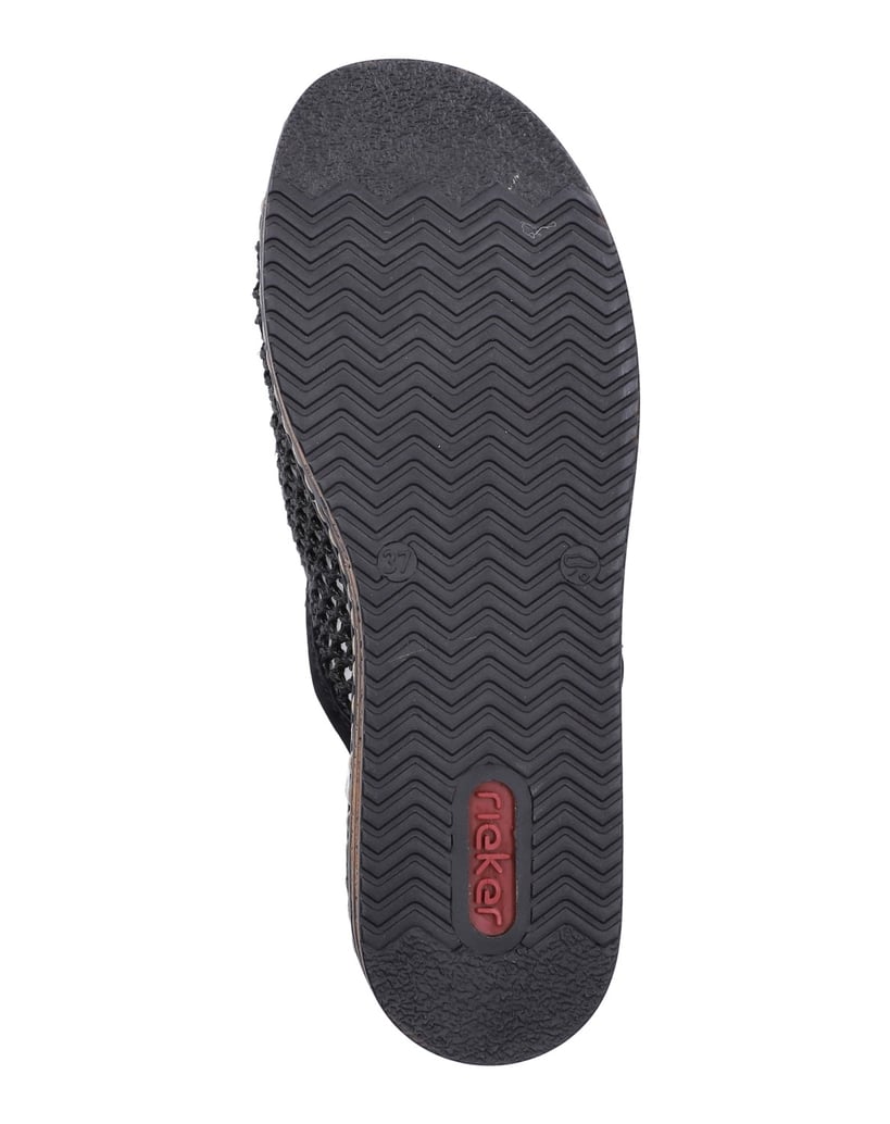 Rieker-Pantoletten-62904-schwarz