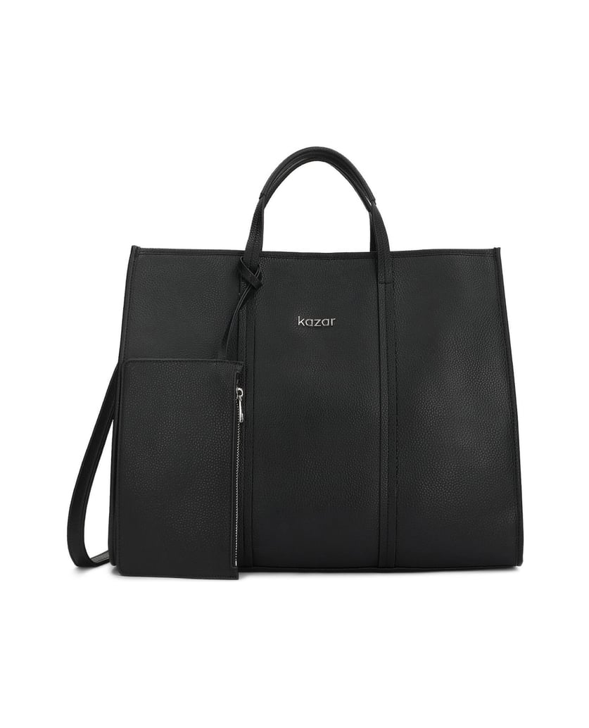 Kazar-Large-pea-leather-bag-černá