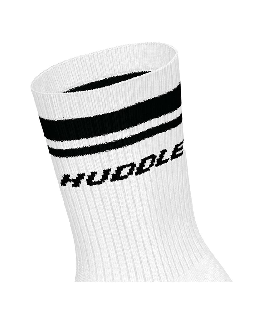 HUDDLE-Unisex-Socken-6er-Pack-HUDDLE-6pk-Crew-Socks-Double-Stripe-weiss