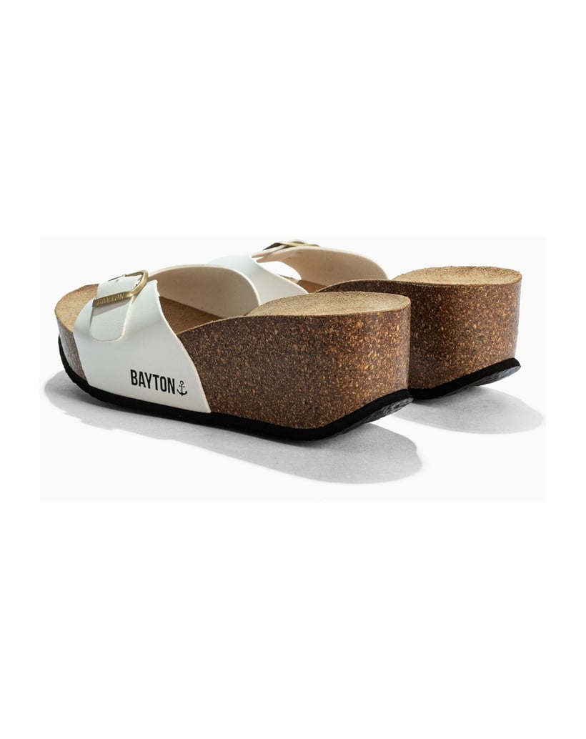 Bayton-Keilabsatz-für-Damen-Luna-weiss-kombiniert