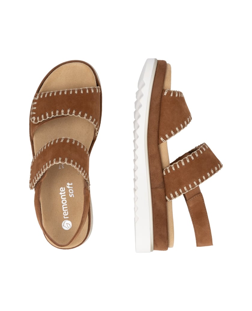 Remonte-Riemchensandalen-D3P50-braun