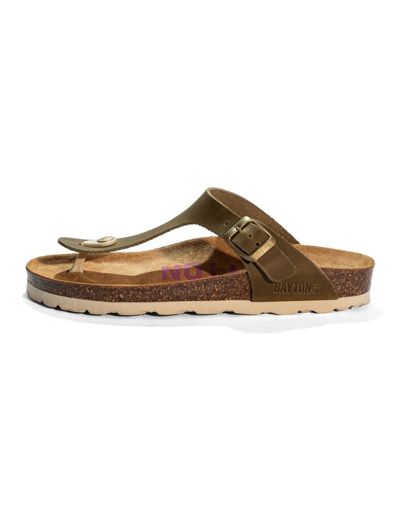 Bayton-Leather-mules-women-Mercure-oliv