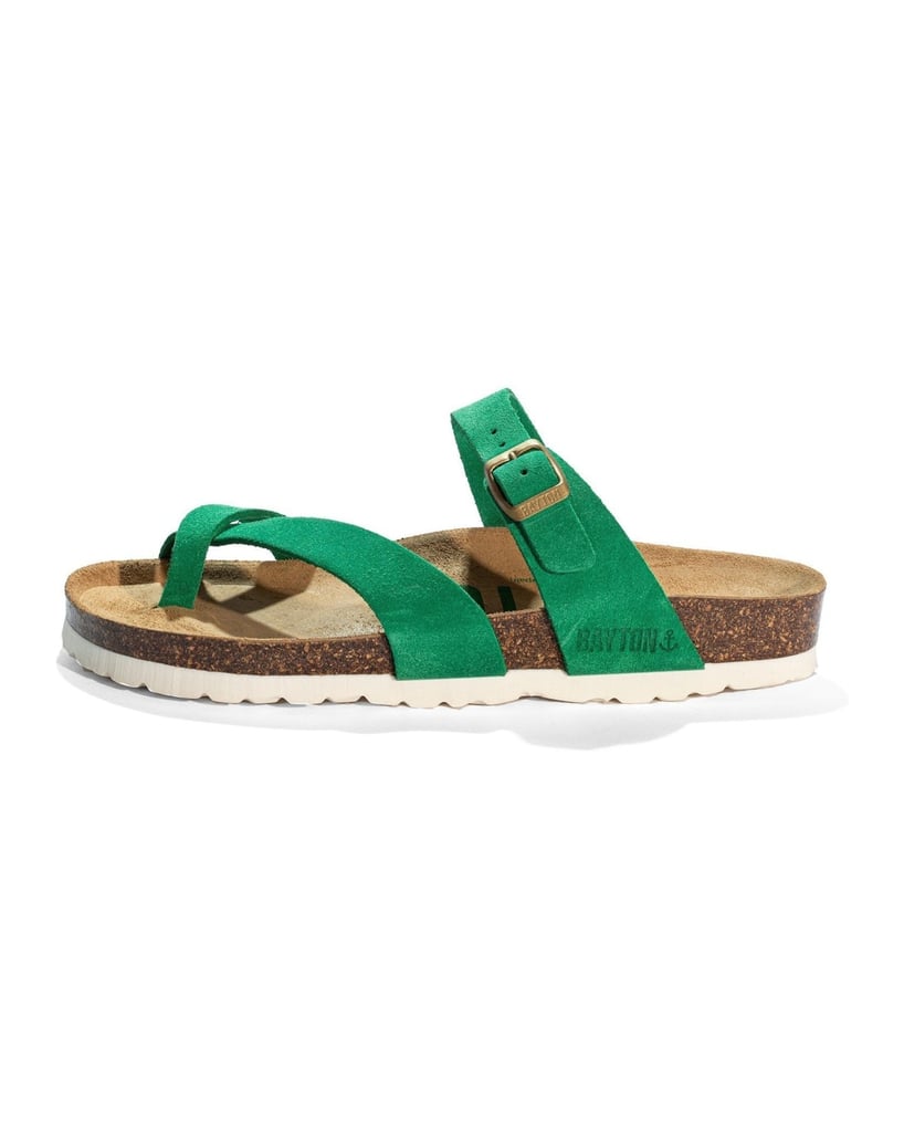 Bayton-Sandalen-WILDLEDER-Damen-DIANE-grün