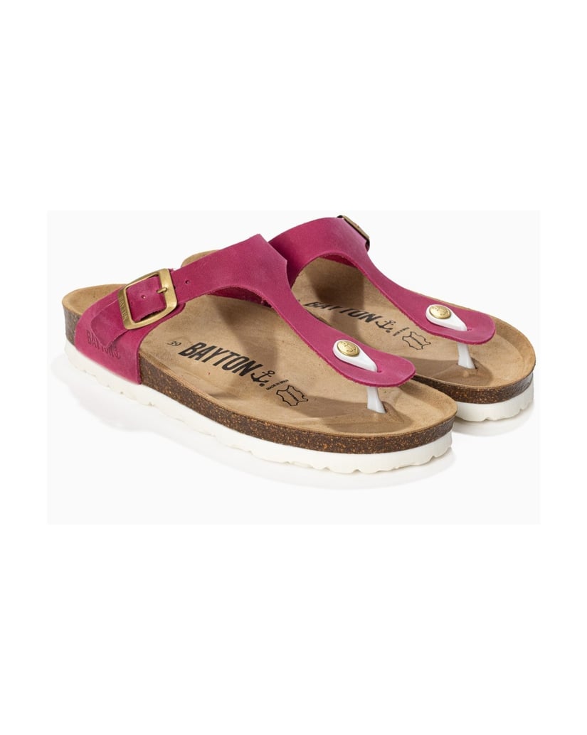 Bayton-Flip-Flops-Leder-Damen-MERCURE-fuchsia