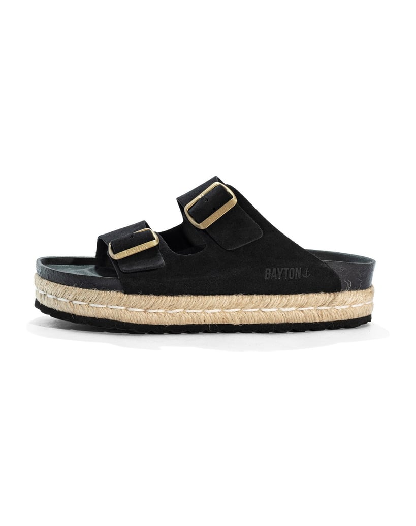 Bayton-Sandalen-WILDLEDER-Damen-ALCEE-schwarz