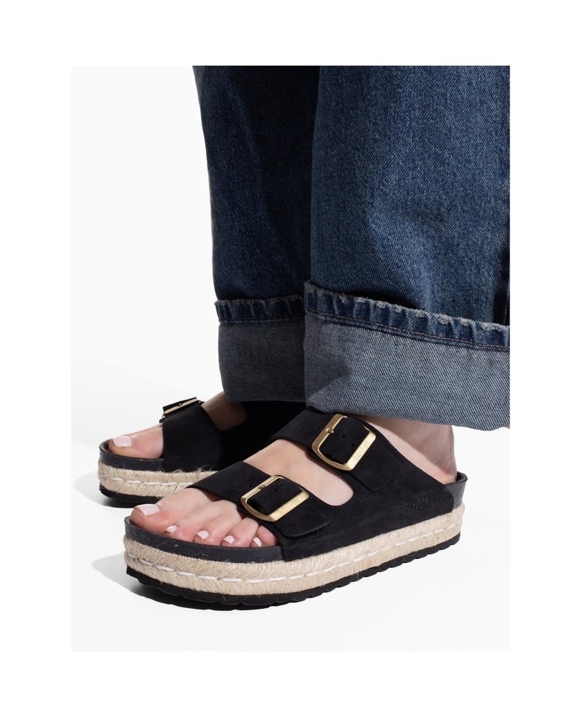 Bayton-Sandalen-WILDLEDER-Damen-ALCEE-schwarz