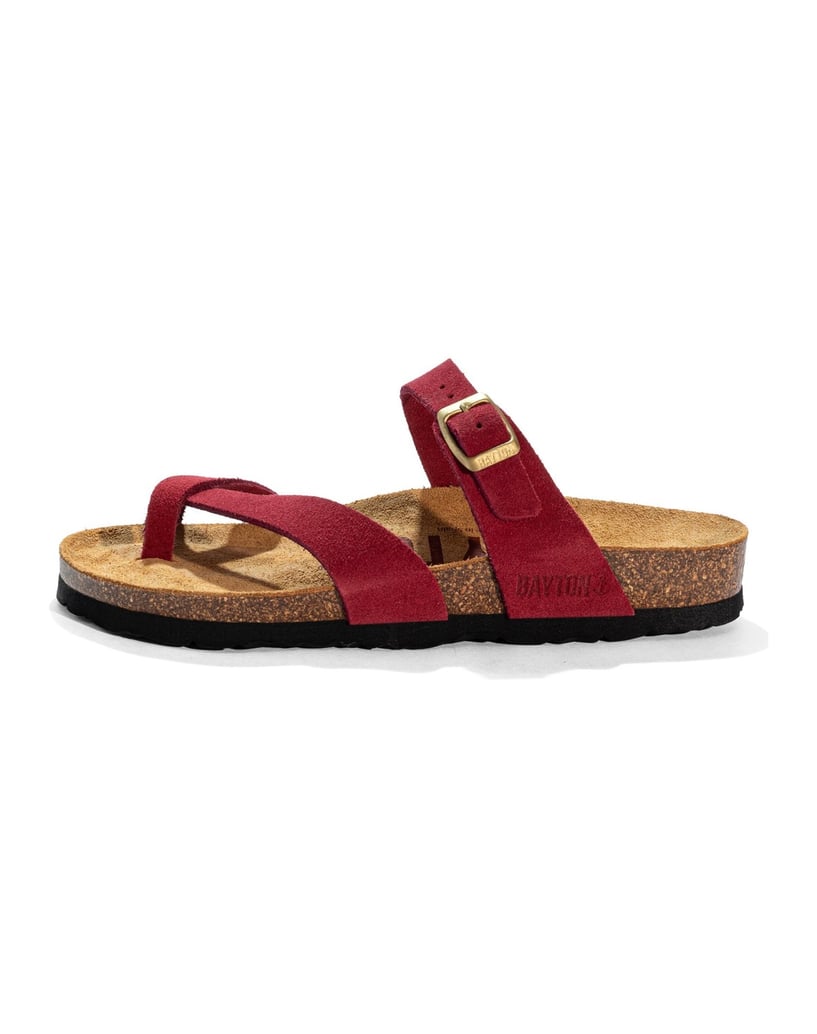 Bayton-Sandalen-WILDLEDER-Damen-DIANE-rot