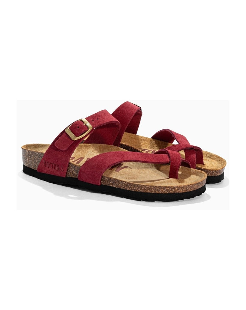 Bayton-Sandalen-WILDLEDER-Damen-DIANE-rot