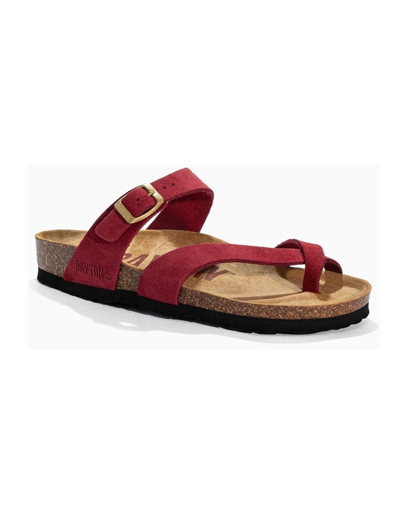 Bayton-Sandalen-WILDLEDER-Damen-DIANE-rot