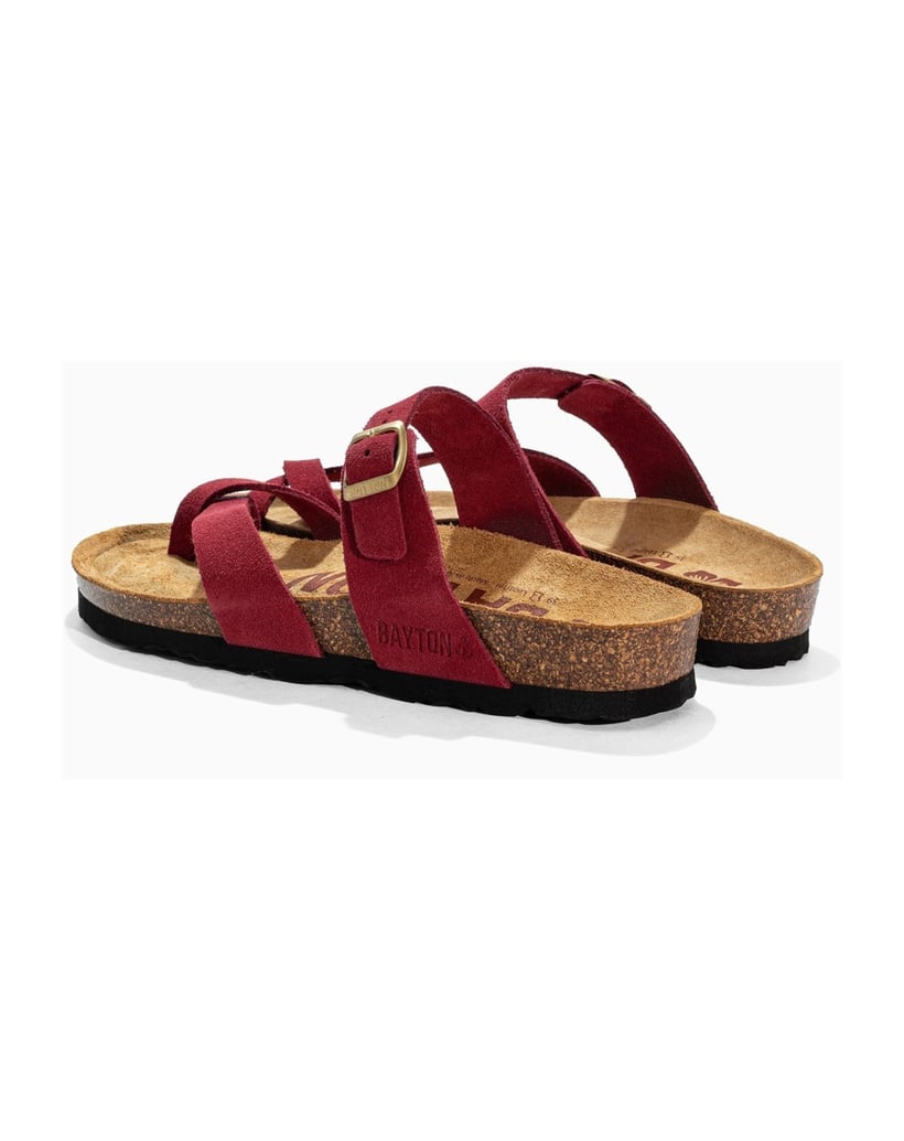 Bayton-Sandalen-WILDLEDER-Damen-DIANE-rot