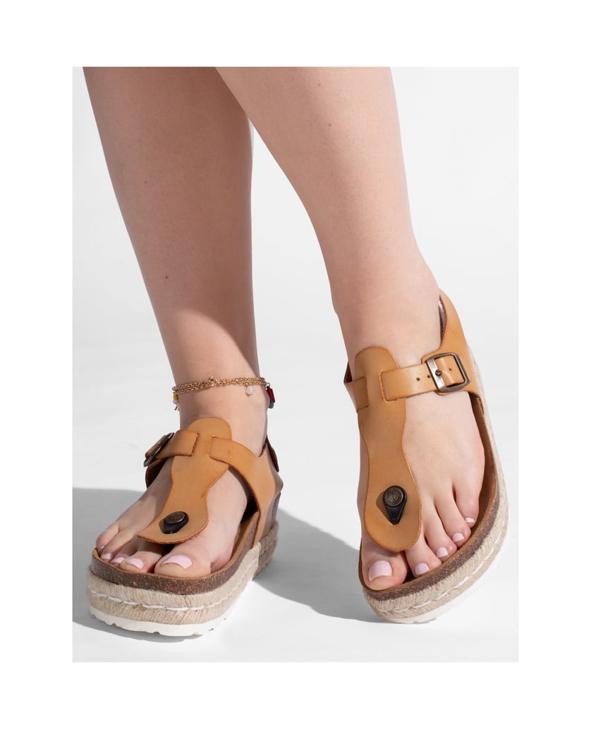 Bayton-Flip-flops-damen-CELIANE-camel-