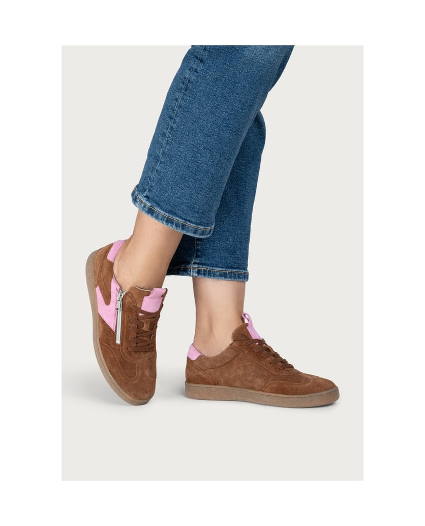 VITAFORM-Veloursleder-Sneaker-braun