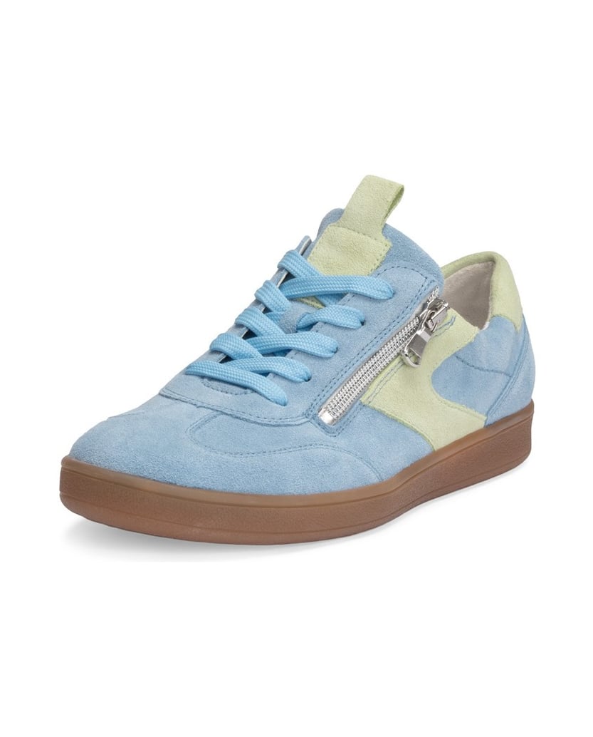 VITAFORM-Veloursleder-Sneaker-hellblau